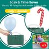Green Balloon Pump 3-in-1 Electric Air Pump for Inflatables and Balloons, Dual Nozzle Electric Balloon Inflator Pump Blower for All Balloons, Quick-Fill Inflator Deflator for Pool Floats, Save Time view 3