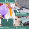 Green Balloon Pump 3-in-1 Electric Air Pump for Inflatables and Balloons, Dual Nozzle Electric Balloon Inflator Pump Blower for All Balloons, Quick-Fill Inflator Deflator for Pool Floats, Save Time view 4