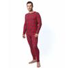Ultra Dry Thermal Underwear for Men; Long John Set for Cold Weather Mens 2 pc Long Sleeve Top and Pants Fleece Lined Base Layer Thermals X-Large, Red Plaid view 1