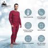 Ultra Dry Thermal Underwear for Men; Long John Set for Cold Weather Mens 2 pc Long Sleeve Top and Pants Fleece Lined Base Layer Thermals X-Large, Red Plaid view 3