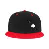 Byoblu Ace of Spades Poker Baseball Cap for Men Or Women Classic Flat Bill Snapback Hat Red view 2