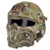 YounggDiy HL-98 Tactical Helmet with Built-in Communication Earphone, Anti-Fog Fan Replaceable Lenses,Tactical Gear view 2