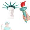 Bulex Statue of Liberty Crown and Torch Costume Accessories for Men Women, Statue of Lady Liberty Hat Headband (Torch and Headband) view 1