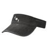 Wxenaiedk Ace of Spades Poker Sun Visor Hats Cotton Caps Beach Leisure Empty Top Baseball Cap for Men Women Black view 2