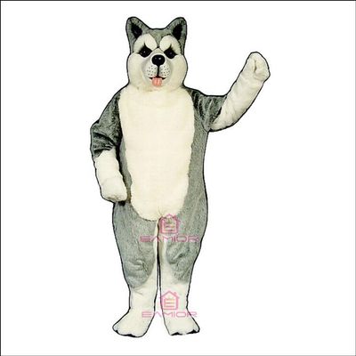 Loyal Husky Dog Mascot Costume Adult Size for Men & Women with Built-in Fan Inside the Head