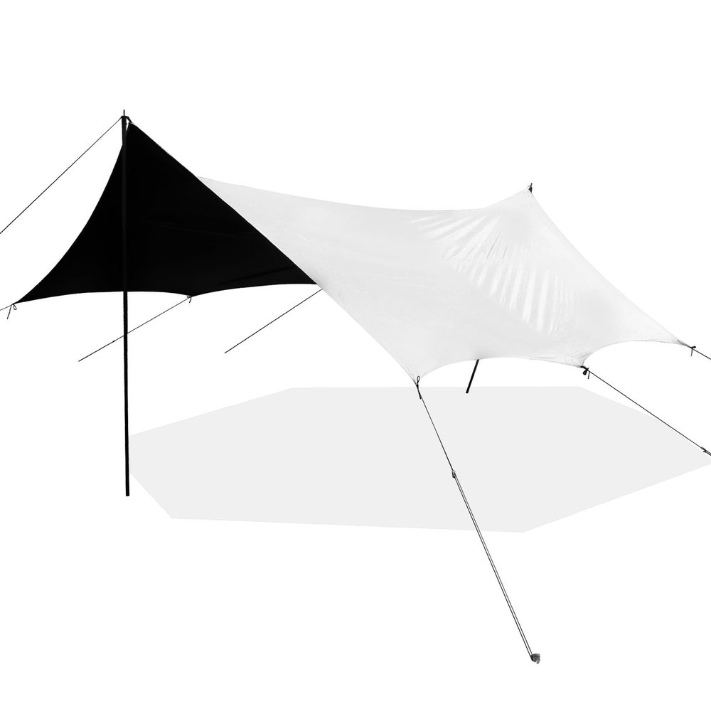 14.411FT Camping Awning,Tarp Tent,Camping Sun Shade,Camp Canopy,Shade for Camping,Universal Tent Rainfly,Great for Camping, Picnics,Beach,Patio