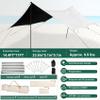 14.411FT Camping Awning,Tarp Tent,Camping Sun Shade,Camp Canopy,Shade for Camping,Universal Tent Rainfly,Great for Camping, Picnics,Beach,Patio view 2