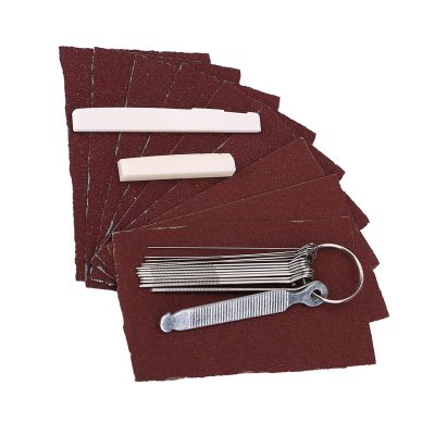 2.83x0.11x0.35inch Guitar Bone Bridge Saddle Nut Files Set, Sturdy Polishing and Adjustment Tool