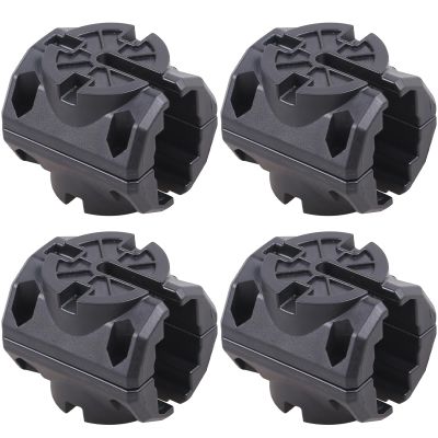 Wllead Kayak Rail Adapter Compatible with Hobie H-Rail Kayak Fishing Accessories (Black 4 Pack)