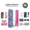 sportsnew Yoga Mat Bag with Water Bottle Pocket and Bottom Wet Pocket, Exercise Yoga Mat Carrier Multi-Functional Storage Bag, Celadon Patent pending view 3
