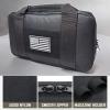YUNCAIMAOYI Tactical Pistol Handgun Case Bag Gun Case Soft Gun Carrying Storage Bag Pistol Shooting Range Bag Handgun Bag for Full-Size Handguns and Magazines Storage Bag (Tan) view 2