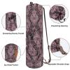 sportsnew Yoga Mat Bag with Water Bottle Pocket and Bottom Wet Pocket, Exercise Yoga Mat Carrier Multi-Functional Storage Bag, Vintage Pattern Patent pending view 4