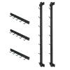 BLUSLM Wall Mounted Lat Pull Down Bar Organizer with Hooks, Home Gym Storage Rack for Lat Pulldown Attachments, Cable Attachments Rack for Gym Accessories (Cable Attachment Rack2) view 1