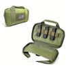 YUNCAIMAOYI Tactical Pistol Handgun Case Bag Gun Case Soft Gun Carrying Storage Bag Pistol Shooting Range Bag Handgun Bag for Full-Size Handguns and Magazines Storage Bag (Army Green) view 1