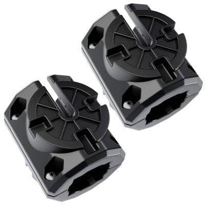 LaWana Kayak Rail Adapter, Black Kayak Rail Mount Compatible with Hobie H-Rail and MightyMount Duo Rails, Kayak Fishing Accessories(Black 2)