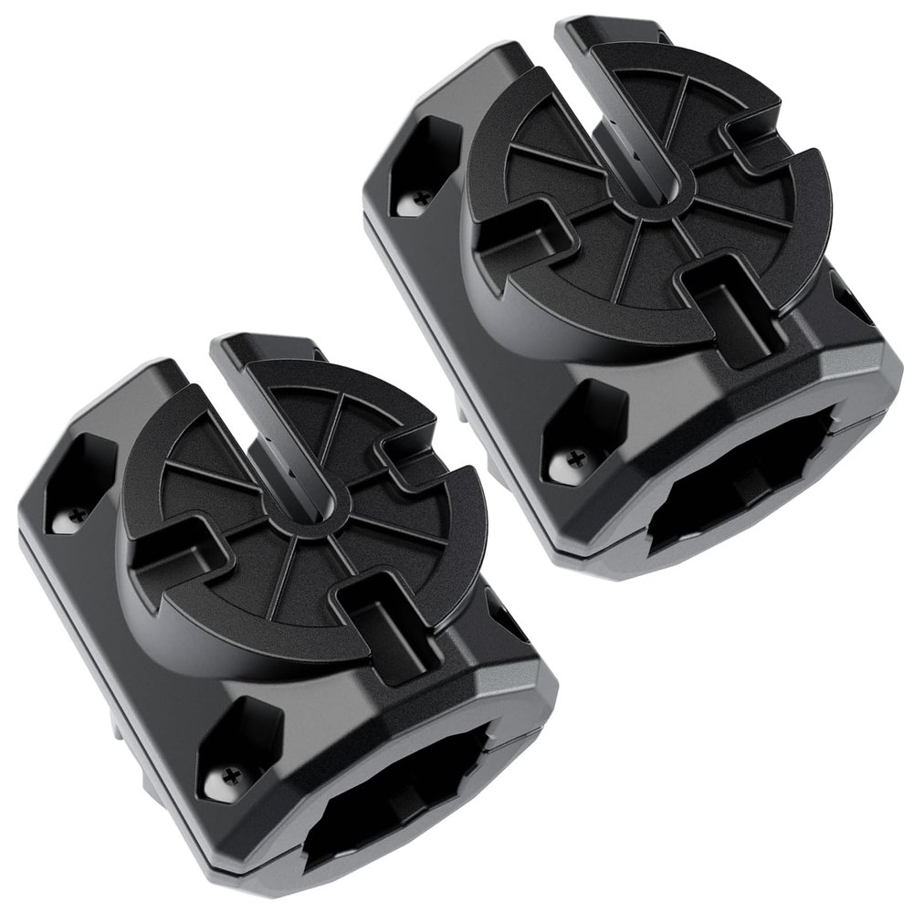 LaWana Kayak Rail Adapter, Black Kayak Rail Mount Compatible with Hobie H-Rail and MightyMount Duo Rails, Kayak Fishing Accessories(Black 2)