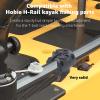 LaWana Kayak Rail Adapter, Black Kayak Rail Mount Compatible with Hobie H-Rail and MightyMount Duo Rails, Kayak Fishing Accessories(Black 2) view 2