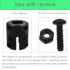 LaWana Kayak Rail Adapter, Black Kayak Rail Mount Compatible with Hobie H-Rail and MightyMount Duo Rails, Kayak Fishing Accessories(Black 2) view 3