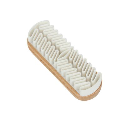 CTFRQC Suede Brush- Suede Shoe Brush for Cleaning Suede & Nubuck on Boots, Shoes, & Jackets- Luxury Leather Care, 5.1 inch, White