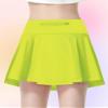 QooNoo Girls Tennis Skirt Athletic Running Shorts for Kids Teen High Waisted Golf Skort with Pockets Casual Workout (Neon Green,X-Large) view 3
