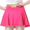 QooNoo Girls Skirts Tennis Skirt Athletic Skorts for Kids with Pocket Inner Shorts for Sports Golf Running Skirt 4-14Y(Hot Pink,Large) view 2