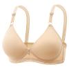 2 Pcs Wireless Bra for Womens Solid Color Plus Size Bras Full Coverage Push up Everyday Bra Breathable Daily Bralette view 4