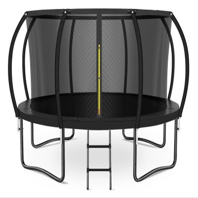 Zevemomo 12 FT Trampoline Outdoor for Kids, 12ft Recreational Trampolines with Safety Enclosure Net & Ladder, Heavy Duty Galvanized Anti-Rust Coating, Trampoline for Kids and Adults