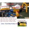 Hlixzoy Lake Water Trampoline, Water Park, Water Trampoline with Bouncing Slide Four-Piece Set, Water Inflatable Bouncing Trampoline, Trampoline Water Amusement Park,13ft view 2
