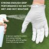 FINGER TEN Golf Gloves Womens Ladies 1 Pack Glove Left Hand for Right Handed Golfer, Wet Hot Cool Rain Grip Weathersof All Weather, Fit Small Medium Large XL (White, Small(Worn On Left Hand)) view 3