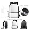 HUGS IDEA French Bulldog Floral Print School Backpack Kids Set Bookbag with Lunch Tote Bag and Pencil Case for Middle Elementary Preschool Students Supplie view 3