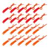 Eioflia 40 Pcs Emergency Safety Whistle Plastic Whistles Set with Lanyard,Red and Orange view 1