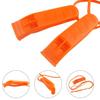 Eioflia 40 Pcs Emergency Safety Whistle Plastic Whistles Set with Lanyard,Red and Orange view 2
