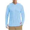 Generic Men UPF 50+ Sun Protection Hoodie Shirt Long Sleeve UV SPF Quick Dry T-Shirts Rash Guard Athletic Fishing Outdoor Lightweight, Small view 1