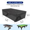 Agustone 7/8/9 Feet Pool Table Cover, Billiard Table Cover for 8FT Snooker Billiard Pool Table Heavy Duty Waterproof Cover Outdoor Indoor Protection-100 x57 x32 inchs view 2
