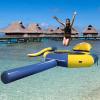 Hlixzoy Inflatable Water Trampoline, Outdoor Inflatable Floating Trampoline, Lake Trampoline, PVC Bouncing Swimming Platform with Jumping Bag, Portable,13ft view 1