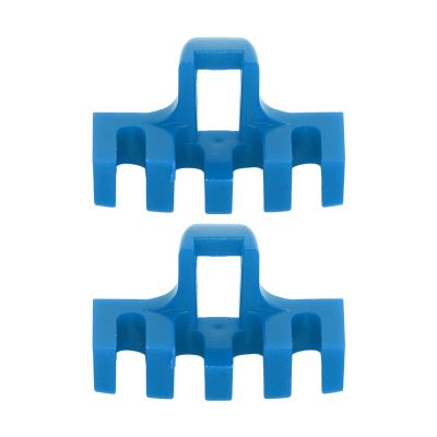 Restokki 2Pcs Badminton Stringing Racquet Load Spreader Badminton Tennis Racquet Pulling Machine Threading Accessories High Loaded Spreader Protector (Blue)
