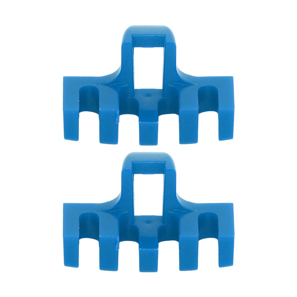 Restokki 2Pcs Badminton Stringing Racquet Load Spreader Badminton Tennis Racquet Pulling Machine Threading Accessories High Loaded Spreader Protector (Blue)