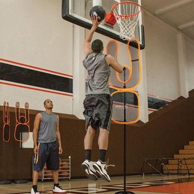 Kunovo Portable Trainer Dummy Defender for Basketball, Height 4.9-7.2ft Shooting Dribbling Passing Trainer Mannequin, Professional Sports Equipment