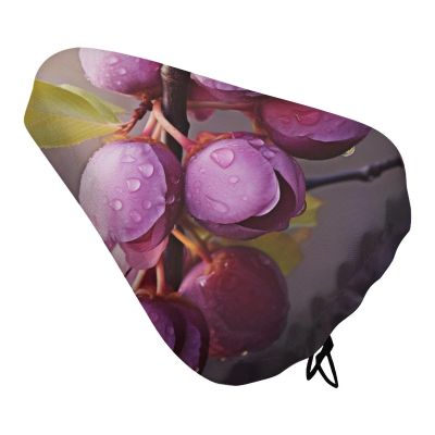 LMNGH Blooming Plum Bike Seat Cover Waterproof Bike Seat Rain Covers for Men Bike Cushion Seat Protector with Drawstring Extra Soft Exercise Seat Cushion Cover for Standard Or Stationary Bikes, style