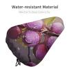 LMNGH Blooming Plum Bike Seat Cover Waterproof Bike Seat Rain Covers for Men Bike Cushion Seat Protector with Drawstring Extra Soft Exercise Seat Cushion Cover for Standard Or Stationary Bikes, style view 4