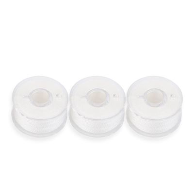 Respicefinem 3Pcs Water Soluble PVA Fishing Line 20m White Bait Thread with Funnel System for Enhanced Fishing Experience