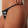 All You Can Eat Women's G-String Sexy Thong Stretch T-Back Printed Underwear Panties, Small view 2
