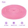 DMiotech 25 Yard x 3/4 inch Width Nylon Webbing Strap Poly Flat Webbing Strapping for DIY Craft Backpack Strapping, Sewing, Outdoor Gear Repair, Pink view 3