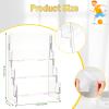 3 Tier Acrylic Trading Card Display Stand Graded Card Display Baseball Card Display Case Sports Card Display Case Magnetic Card Holder Stand Stadium Displays for Trade Shows Vendors Retail (No Cards) view 2