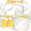 3 Tier Acrylic Trading Card Display Stand Graded Card Display Baseball Card Display Case Sports Card Display Case Magnetic Card Holder Stand Stadium Displays for Trade Shows Vendors Retail (No Cards) view 3