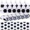 Hahafelt 6 Pack Soccer Cooling Towels, Soccer Sports Towels with Bags, 40"x12" Breathable Chilly Towel, White and Black Microfiber Towel for Sport Team Gift view 1