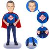 Custom Super Dad Bobblehead Figures Personalized for Dad from Wife Daughter Son, 100% Handmade Customized Bobble Head Figurine Best Dad Ever from Picture (Super Dad with Cape-1) view 2