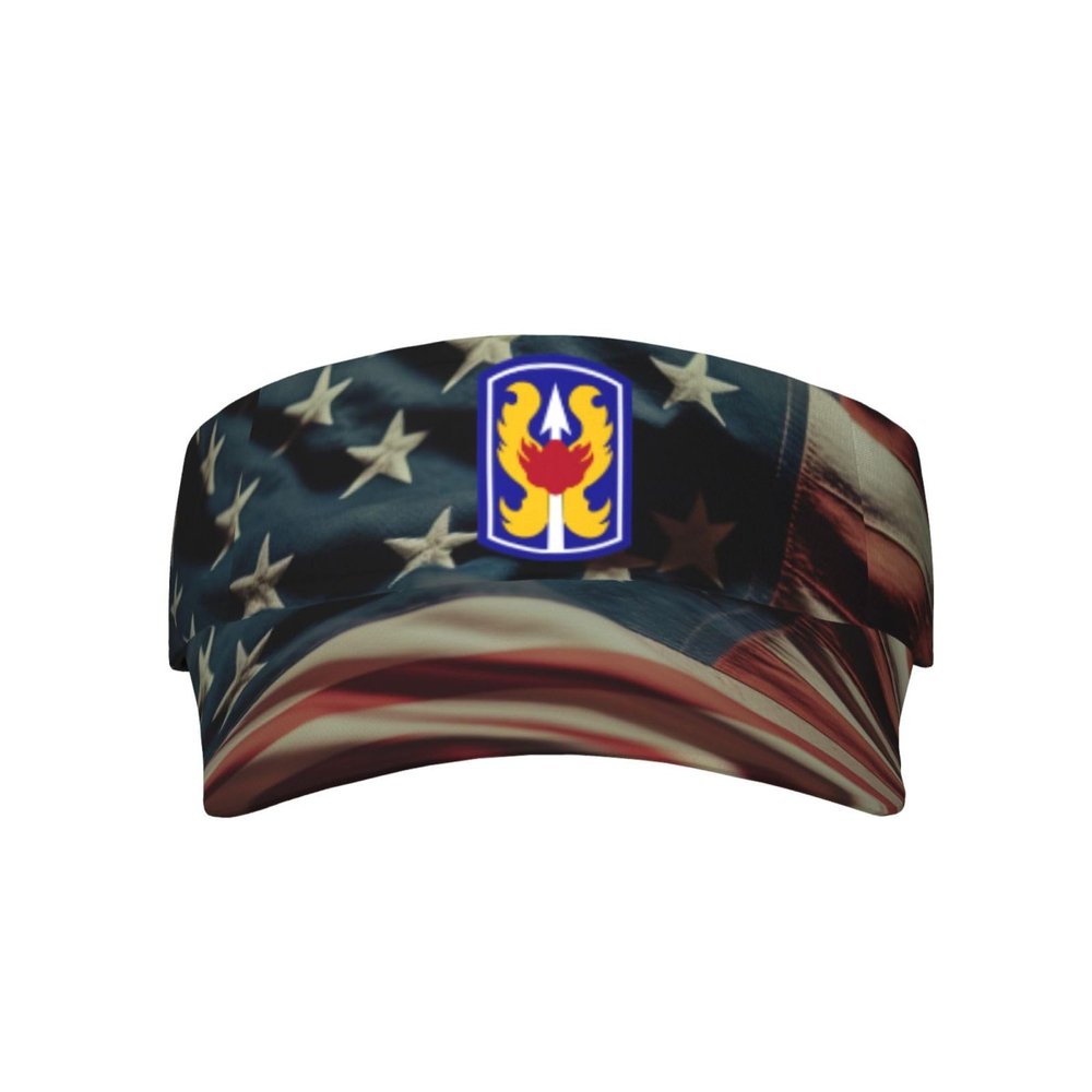 199th Light Infantry Brigade Vietnam Veteran Visor Hats Novelty Adjustable Sport Sun Visor Cap Empty Top Baseball Hat for Men and Women Black