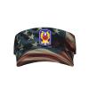 199th Light Infantry Brigade Vietnam Veteran Visor Hats Novelty Adjustable Sport Sun Visor Cap Empty Top Baseball Hat for Men and Women Black