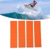 BHFFTHK 4 Piece Surfboard Traction Pad,Black Surfing Front Traction Anti Slip Pad,Skimboard Traction Pads Fits Shortboard,Fish,Longboard,Skimboard(Orange)